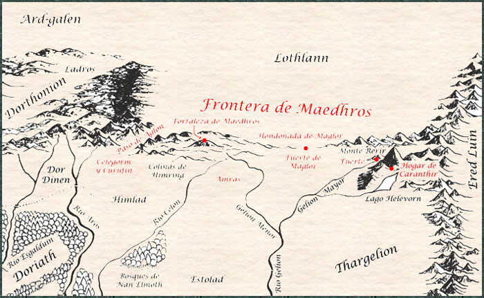 Mapa de la frontera